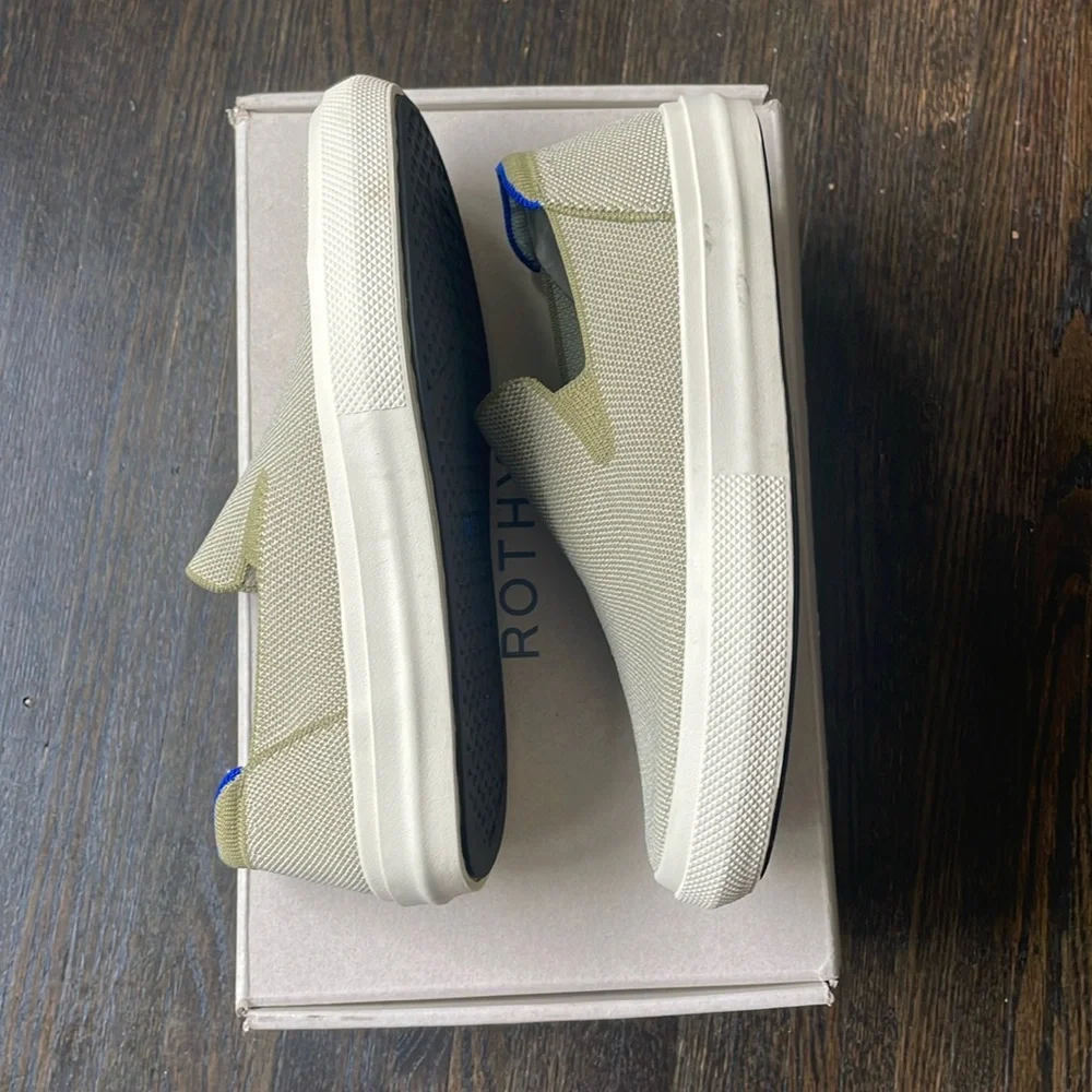 Rothy’s The City Slip On Sneaker, size 7.5, olive - Picture 5 of 7